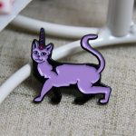 Purple Cat Pins