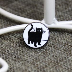 Black Cat Lapel Pin