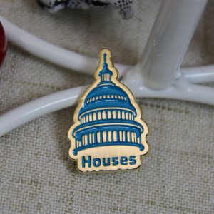 Blue House Lapel Pin