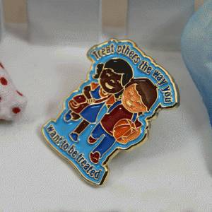 Look At the Custom Friendship Pin from Different Angles