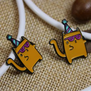 Two Yellow Cat Custom Lapel Pins