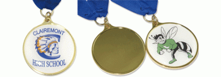 Stock-Shaped Insert Medals  