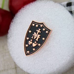 Cross Shield Lapel Pin