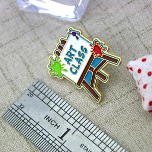 The Size of The Art Class Lapel Pins