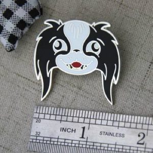 The Size of The Little Dog Lapel Pin