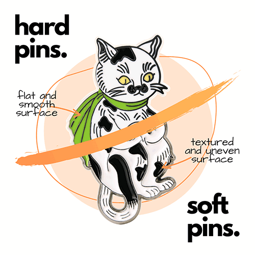  Hard Enamel Pins VS Soft Enamel Pins