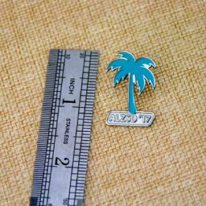 The Size of Coconut Tree Lapel Pin