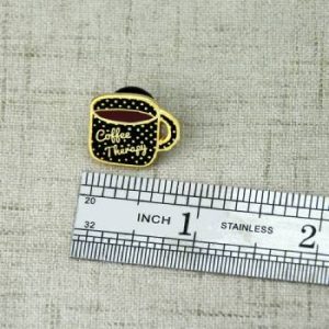 The Size of Coffee Lapel Pin