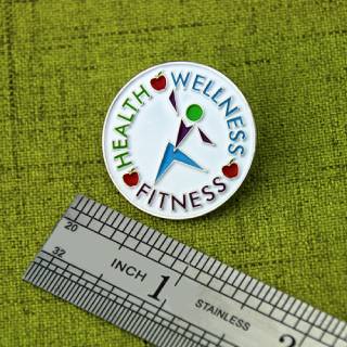 The Size of Health Lapel Pin