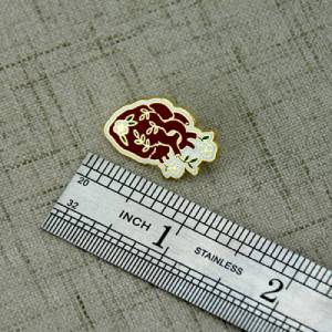 The Size of Heart Lapel Pin