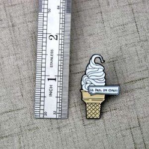 The Size of Icecream Lapel Pin