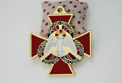 custom gold cross medals