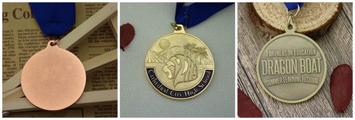 custom medal back side