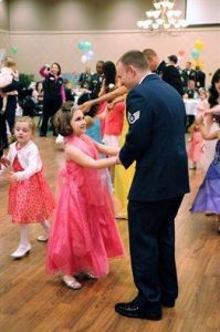 Father and Daughter are dancing