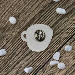 The Back of a Cup of Coffee lapel pin