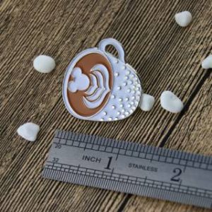 The Size of a Cup of Coffee lapel pin
