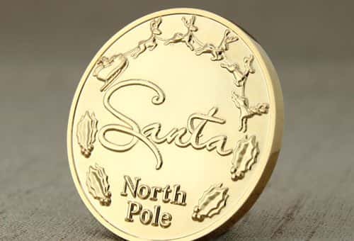 Santa Challenge Coins -jj.com