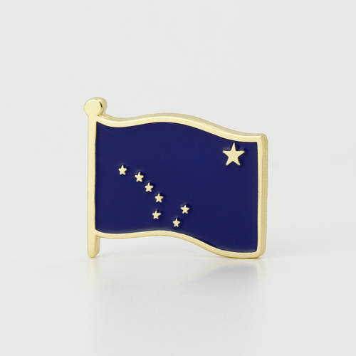 Alaska flag lapel pin