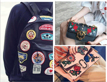 patches on bags