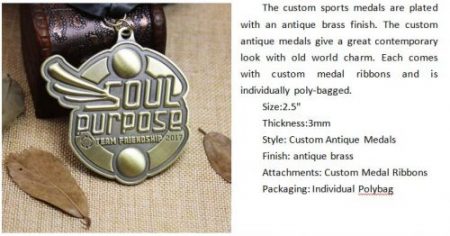 Custom Sports Medals for Team Friendship