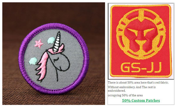 50% Embroidered Patches