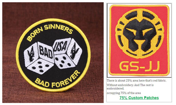 75% Embroidered Patches