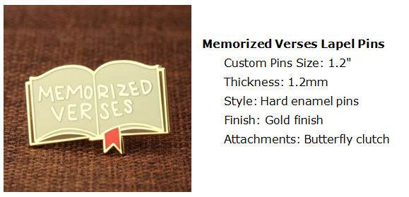 Memorized Verses Lapel Pins