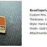 Read lapel pins
