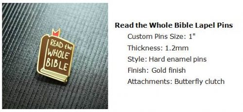 Read the Whole Bible lapel pins