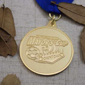 Custom Sports Medals with Sandblast for Soccer 