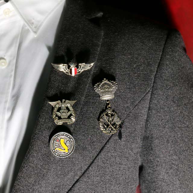 Pin on suit