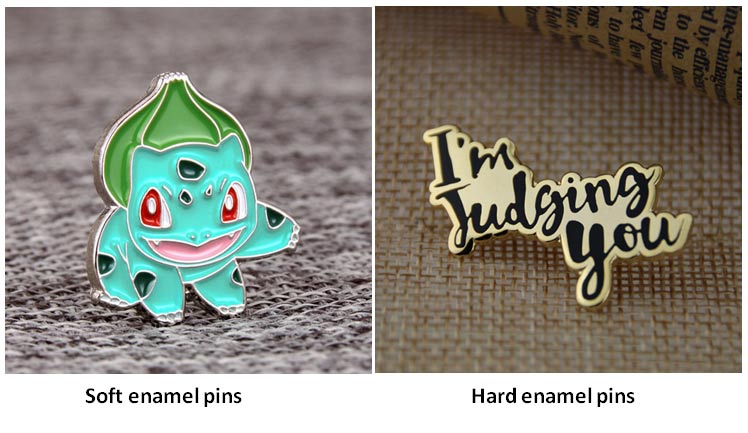 soft enamel pins VS hard enamel pins