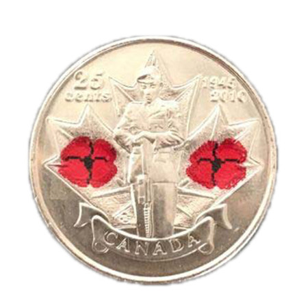 25-cent commemorative coin - 65th anniversary of the end of World War II