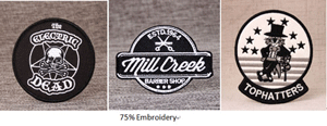 75% Custom Patches