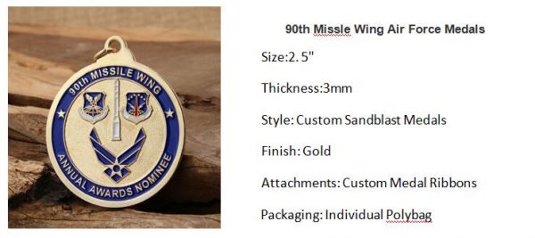 90th Missle Wing Air Force Medals