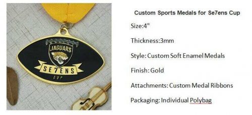 Custom Sports Medals for Se7ens Cup