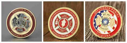 Firefighter challenge coins made by GS-JJ