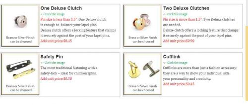Select Attachment of Lapel pins Select Attachment of Lapel pins