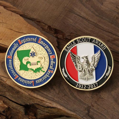 Soft enamel challenge coin