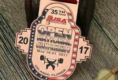 USA Powerlifting Match Customized Medals