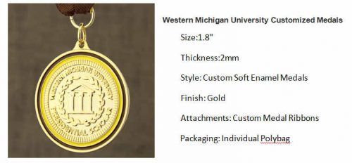 Western Michigan University Customized Medals