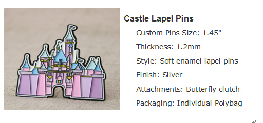 castle lapel pins