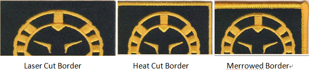 Border of custom patches custom patches border options