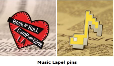 music lapel pins