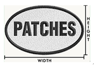 custom patches size