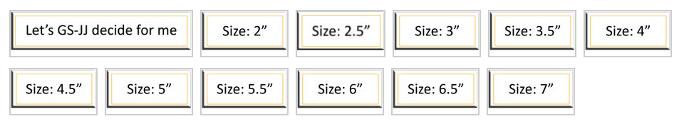 size of patches