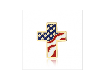 American flag lapel pin