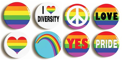 LGBT lapel pins