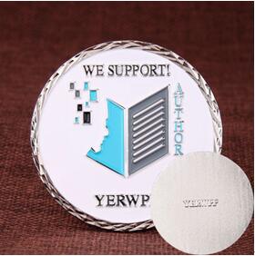 Single-sided challenge coin