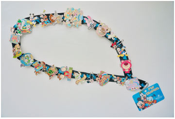 Lanyard with different lapel pins Lanyard with different lapel pins
